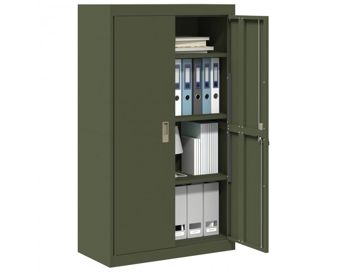 Sonata H Шкаф за съхранение 2 pcs Маслинено зелено 80 x 40 x 140 см