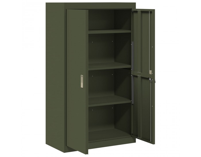 Sonata H Шкаф за съхранение 2 pcs Маслинено зелено 80 x 40 x 140 см