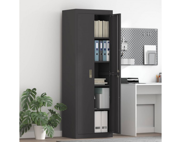 Sonata H Шкаф за съхранение със съхранение 2 pcs Черно 60 x 40 x 180 см