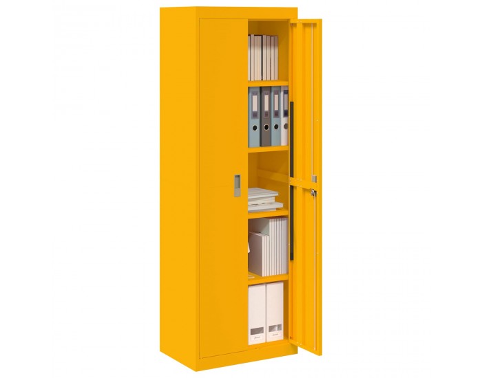 Sonata H Шкаф за съхранение 2 pcs Горчично жълто 60 x 40 x 180 см