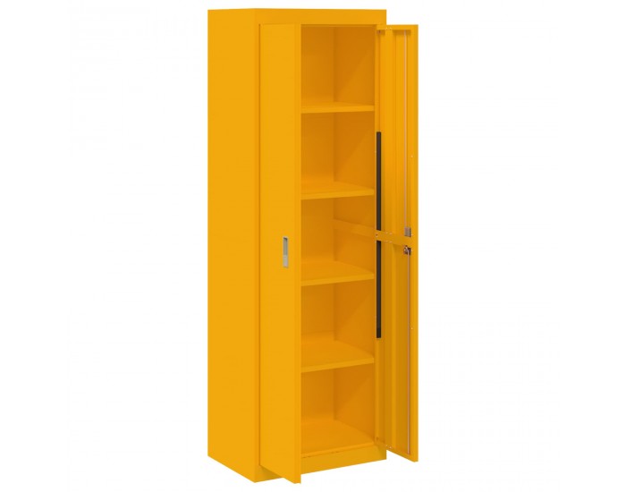 Sonata H Шкаф за съхранение 2 pcs Горчично жълто 60 x 40 x 180 см