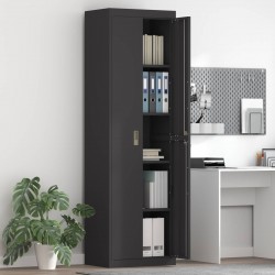 Sonata H Шкаф за съхранение със съхранение 2 pcs Черно 60 x 40 x 200 см - Corpuri, vitrine, biblioteci modulare