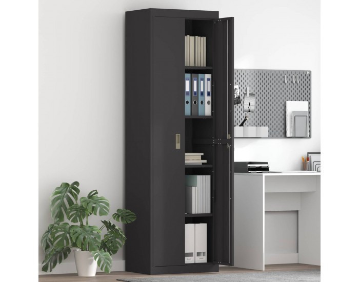 Sonata H Шкаф за съхранение със съхранение 2 pcs Черно 60 x 40 x 200 см