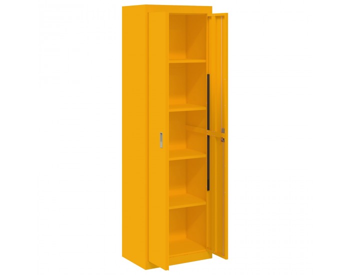 Sonata H Шкаф за съхранение 2 pcs Горчично жълто 60 x 40 x 200 см