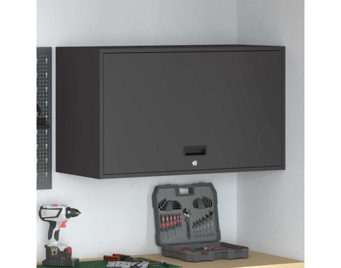 Sonata H Стенен шкаф за гараж Черно 90 x 40 x 53 см
