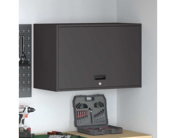 Sonata H Стенен шкаф за гараж Черно 80 x 40 x 53 см