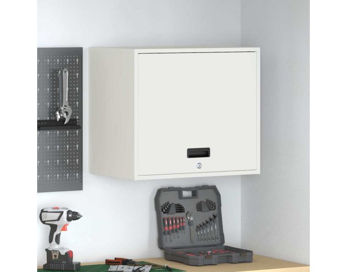 Sonata Dulap de perete pentru garaj Alb 60 x 40 x 53 cm