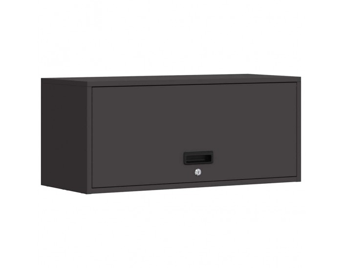 Sonata H Стенен шкаф за гараж Черно 80 x 33 x 35 см