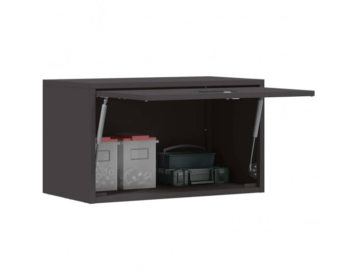 Sonata H Стенен шкаф за гараж Черно 60 x 33 x 35 см
