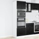 Sonata H Кухненски шкаф Черния дъб 60 x 57 x 207 см Инженерно дърво