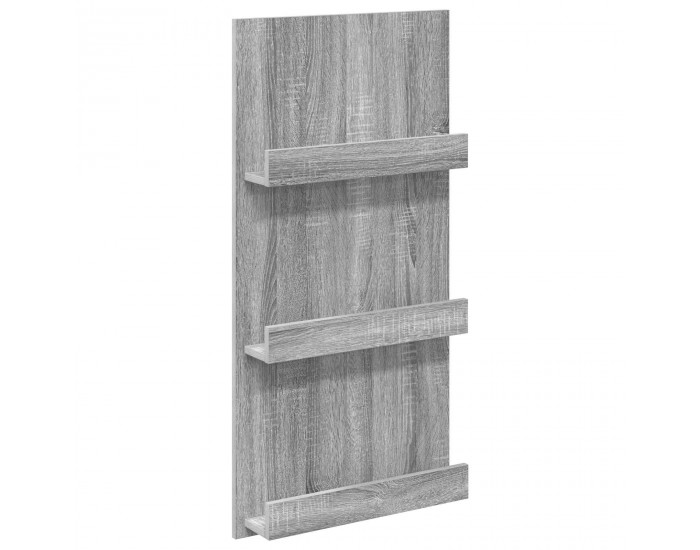 Sonata H Етажерка за списания с рафт Сив Сонома 51 x 11 x 102 см