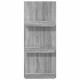Sonata H Етажерка за списания с рафт Сив Сонома 51 x 11 x 102 см
