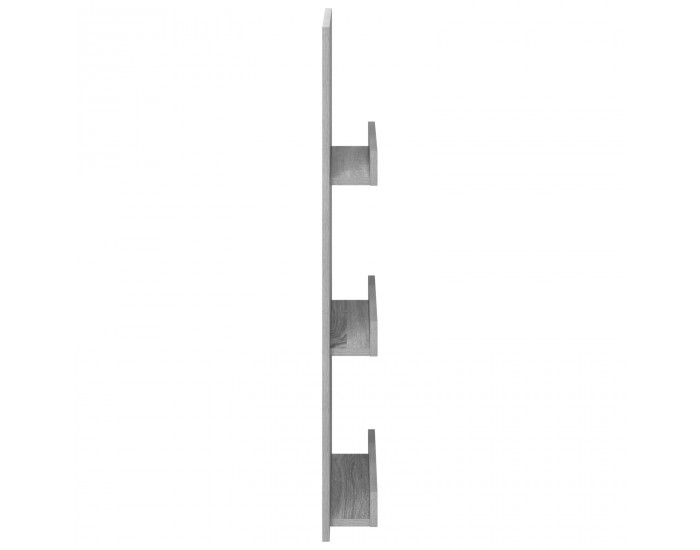 Sonata H Етажерка за списания с рафт Сив Сонома 51 x 11 x 102 см