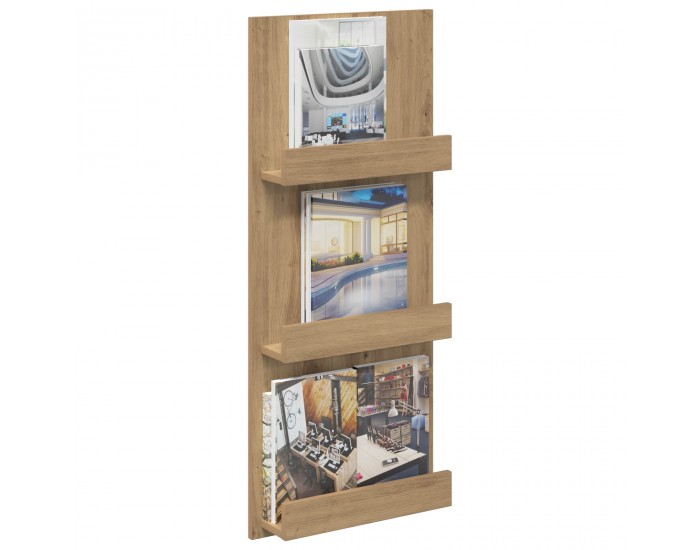 Sonata H Етажерка за списания Дъб 51 x 11 x 102 см Инженерно дърво