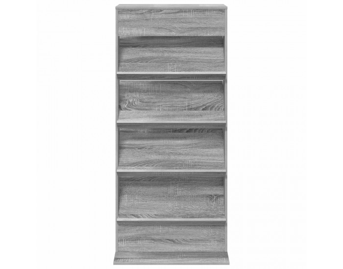 Sonata H Етажерка за списания с рафт Сив Сонома 70 x 41 x 156 см