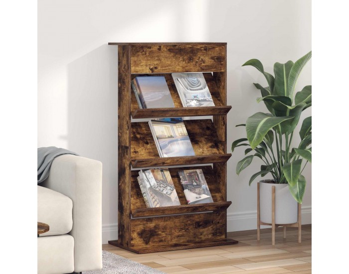 Sonata H Етажерка за списания Димян дъб 70 x 41 x 126 см Инженерно дърво