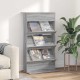 Sonata H Етажерка за списания с рафт Сив Сонома 70 x 41 x 126 см