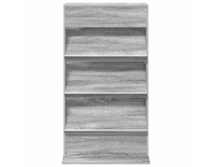 Sonata H Етажерка за списания с рафт Сив Сонома 70 x 41 x 126 см