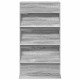 Sonata H Етажерка за списания с рафт Сив Сонома 70 x 41 x 126 см