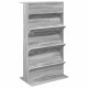 Sonata H Етажерка за списания с рафт Сив Сонома 70 x 41 x 126 см