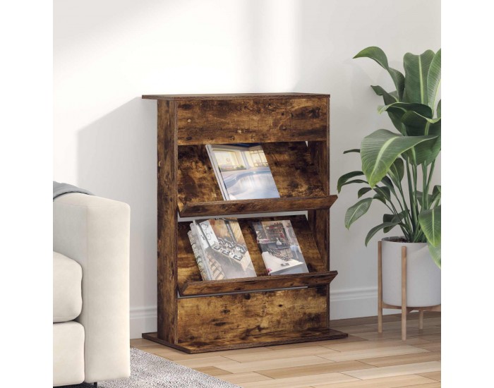 Sonata H Етажерка за списания Димян дъб 70 x 41 x 96 см Инженерно дърво