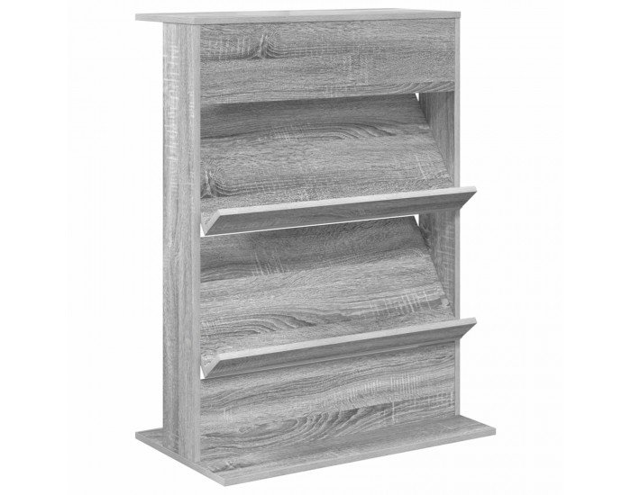 Sonata H Етажерка за списания Сив Сонома 70 x 41 x 96 см Инженерно дърво