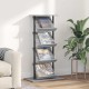 Sonata H Етажерка за списания с рафт Сив Сонома 68 x 40 x 123.5 см