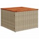 Sonata H Комплект от 8 градински дивана с възглавници бежов поли ратан акация