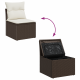 Sonata H 7 частен градински диван комплект с възглавници сив поли ратан