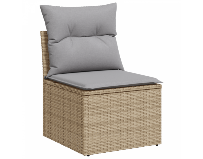 Sonata H 7 частен комплект за градина с възглавници Бежов Полиестер Ратан