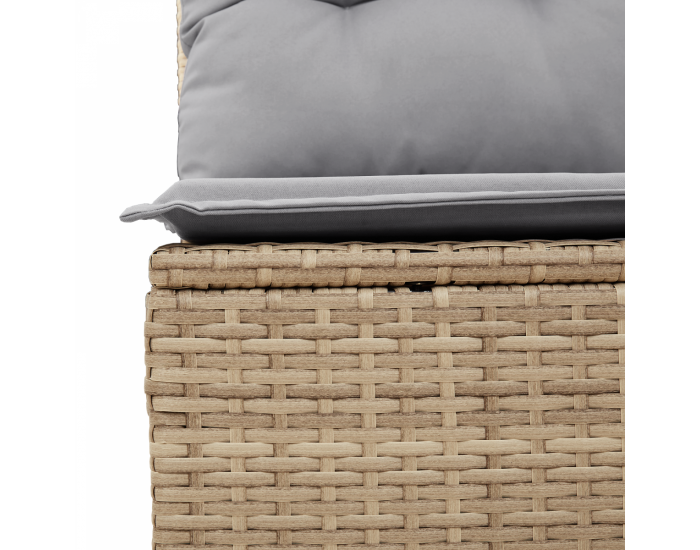 Sonata H комплект градински дивани от 5 части с възглавници Бежов полиротан