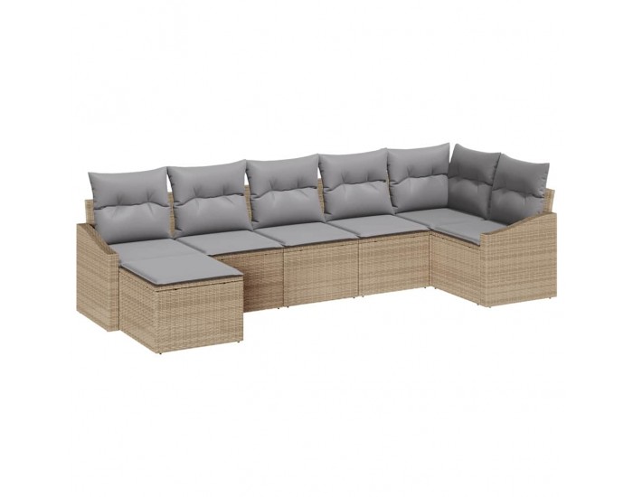 Sonata H Комплект за хранене в градината 7 pcs Бежов и Светло Сив