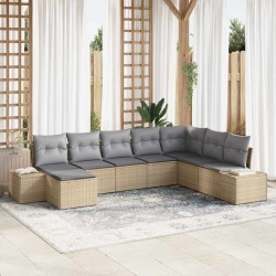 Sonata H Градински Софа Комплект с възглавница 8 pcs бежово и светлосиво - Seturi pentru exterior