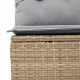 Sonata H 6 частен комплект градински диван с възглавници бежов полиестер ратан акация