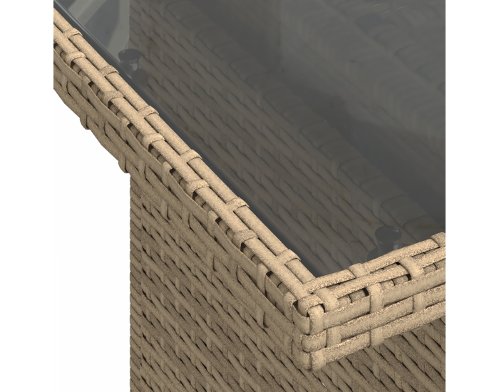Sonata H 9 частен комплект градински диван с възглавници бежов полиратан