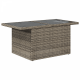 Sonata H 9 Частов Градински Сет Диван с Възглавници Сив Полиполиратан