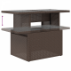 Комплект градински дивани Sonata H от 9 части с възглавници Кафяв Полипропилен