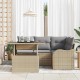 Sonata H Градински Софа Комплект 5 pcs Бежово 100 x 55 x 73 см Полиратан