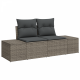 Sonata H 7 частен комплект градински мебели с възглавници сив полиратан