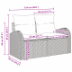 Sonata H 9 Частен градински диван комплект с възглавници Бежов Полирата Акация