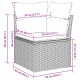 Sonata H 10 части градински диван комплект с възглавници бежов плетен акция