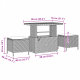 Sonata H 9 части градински диван с възглавници Бежов полипропилен