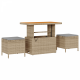 Градински комплект Sonata H от 8 части с възглавници Бежов