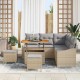 Sonata H Градински Софа Комплект с възглавница 8 pcs Бежов и Светло Сив