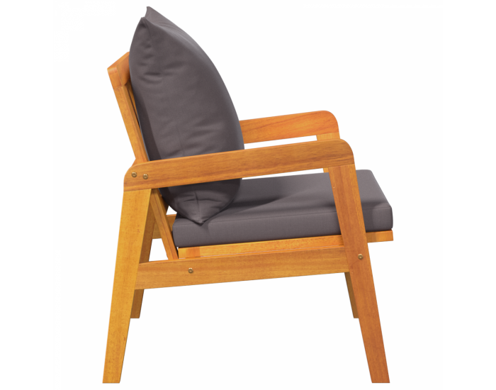 Sonata H Градински столове 2 бр 59.5x65x71.5 см Масивна акация