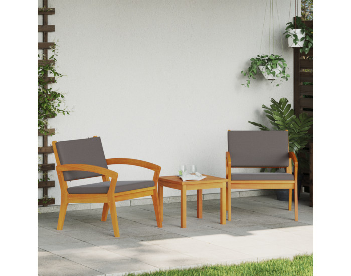 Sonata Scaun pentru Grădină 2 buc. Ulei Natural Lemn Solid de Acacia