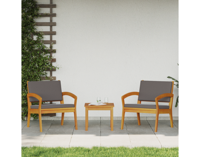 Sonata Scaun pentru Grădină 2 buc. Ulei Natural Lemn Solid de Acacia