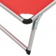 312459 Sonata H Folding Sun Loungers with Roof 2 pcs Aluminium&Textilene Red