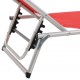 312459 Sonata H Folding Sun Loungers with Roof 2 pcs Aluminium&Textilene Red
