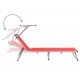 312459 Sonata H Folding Sun Loungers with Roof 2 pcs Aluminium&Textilene Red